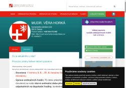 Zobrazit webové stránky Praktický lékař pro dospělé - MUDr. Věra Horká