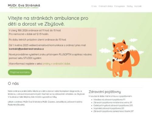 Praktický lékař pro děti a dorost - MUDr. Eva Stránská