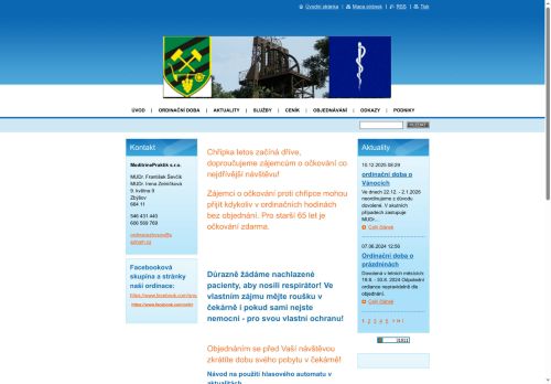 Zobrazit webové stránky Praktický lékař pro dospělé MeditrinePraktik s.r.o. - MUDr. František Ševčík, MUDr. Irena Zelníčková