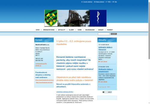 Zobrazit webové stránky Praktický lékař pro dospělé MeditrinePraktik s.r.o. - MUDr. František Ševčík, MUDr. Irena Zelníčková