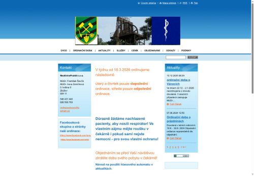 Zobrazit webové stránky Praktický lékař pro dospělé MeditrinePraktik s.r.o. - MUDr. František Ševčík, MUDr. Irena Zelníčková