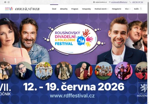 Zobrazit webové stránky Rousínovský divadelní a folklorní festival