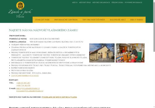 Zobrazit webové stránky Informační centrum Vlašim