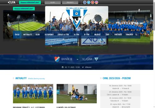 Zobrazit webové stránky FC Sellier & Bellot Vlašim