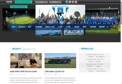Zobrazit webové stránky FC Sellier & Bellot Vlašim