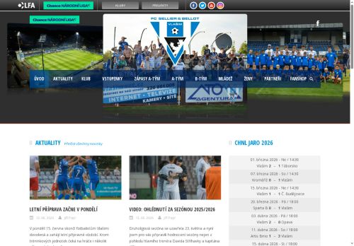 Zobrazit webové stránky FC Sellier & Bellot Vlašim