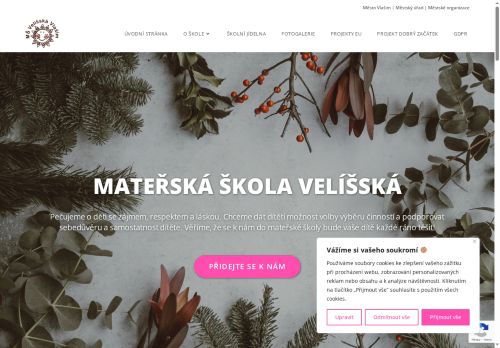 Zobrazit webové stránky Mateřská škola Velíšská Vlašim