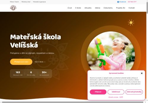 Zobrazit webové stránky Mateřská škola Velíšská Vlašim