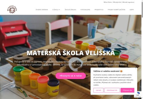 Zobrazit webové stránky Mateřská škola Velíšská Vlašim