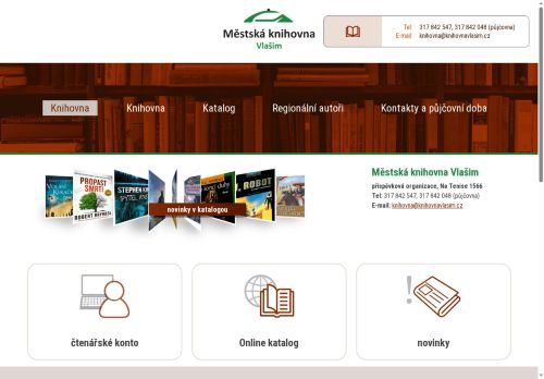 Zobrazit webové stránky Městská knihovna Vlašim