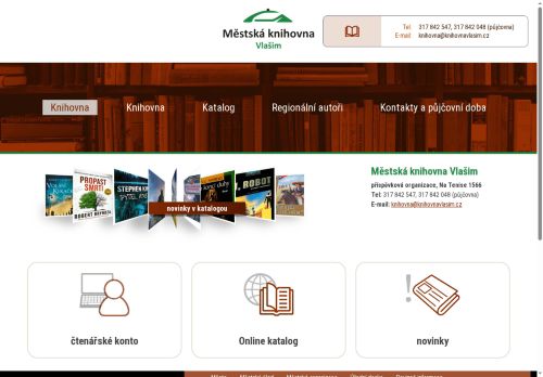 Zobrazit webové stránky Městská knihovna Vlašim