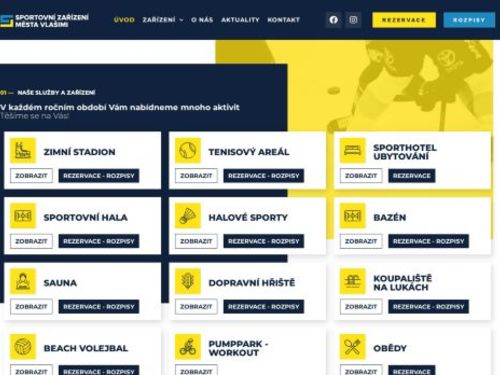 Sportovní zařízení města Vlašimi