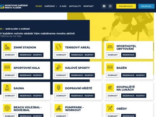 Sportovní zařízení města Vlašimi