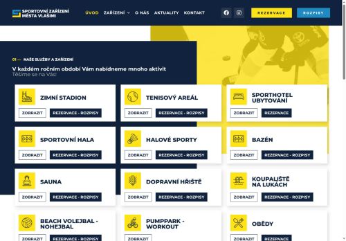 Zobrazit webové stránky Sportovní zařízení města Vlašimi
