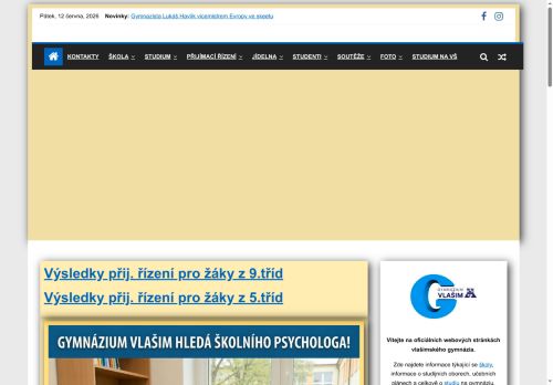 Zobrazit webové stránky Gymnázium Vlašim