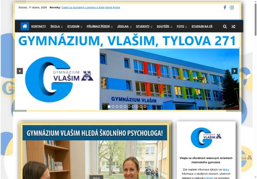 Zobrazit webové stránky Gymnázium Vlašim