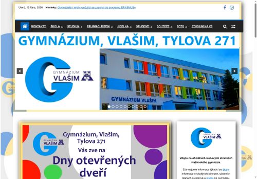 Zobrazit webové stránky Gymnázium Vlašim