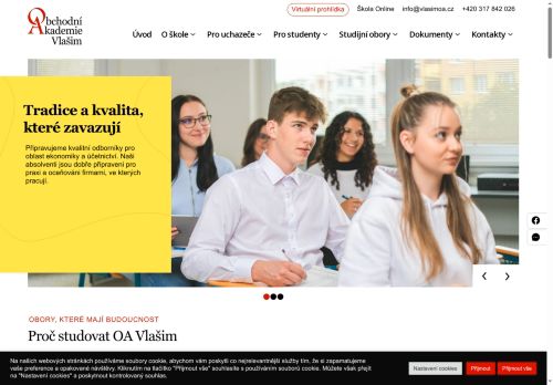 Zobrazit webové stránky Obchodní akademie Vlašim