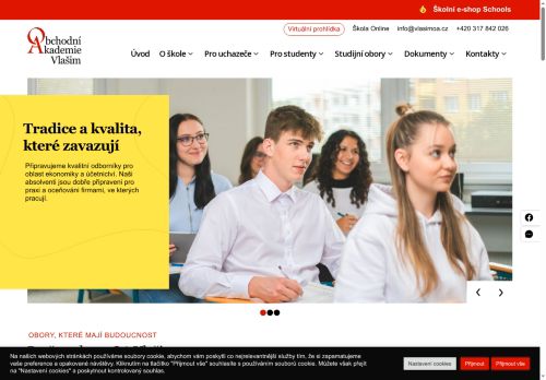 Zobrazit webové stránky Obchodní akademie Vlašim