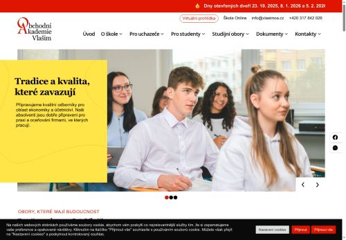 Zobrazit webové stránky Obchodní akademie Vlašim