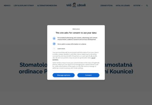 Zobrazit webové stránky Zubní ordinace Stomatologie pod věží -  MDDr. Jaromír Zapletal