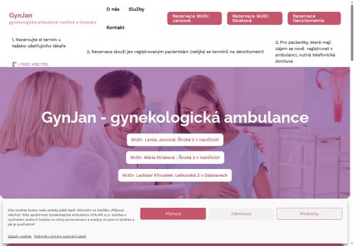 Zobrazit webové stránky Gynekologie GynJan - MUDr. Lenka Janzová