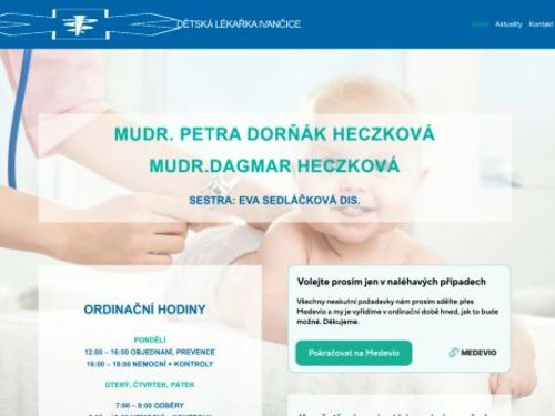 Praktický lékař pro děti a dorost - MUDr. Petra Dorňák Heczková, MUDr. Dagmar Heczková