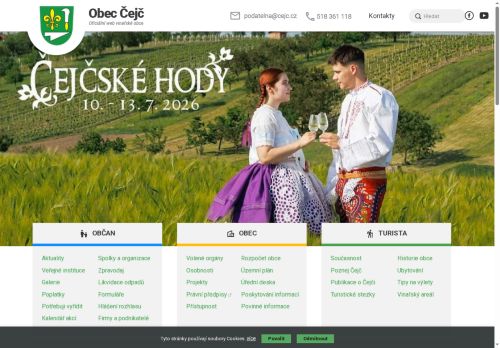 Zobrazit webové stránky Obecní úřad Čejč