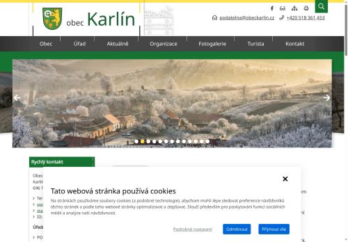 Zobrazit webové stránky Obecní úřad Karlín