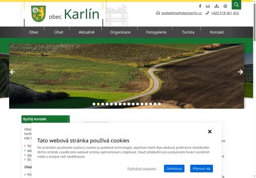 Zobrazit webové stránky Obecní úřad Karlín