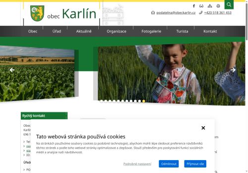 Zobrazit webové stránky Obecní úřad Karlín