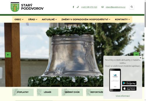 Zobrazit webové stránky Obecní úřad Starý Poddvorov