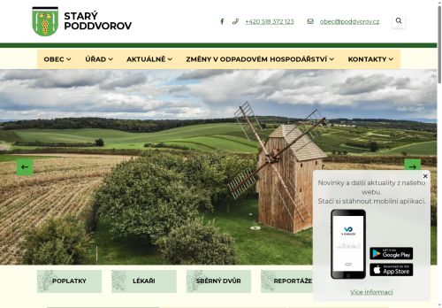 Zobrazit webové stránky Obecní úřad Starý Poddvorov