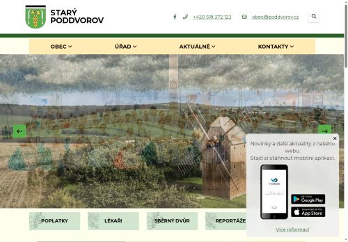 Zobrazit webové stránky Obecní úřad Starý Poddvorov