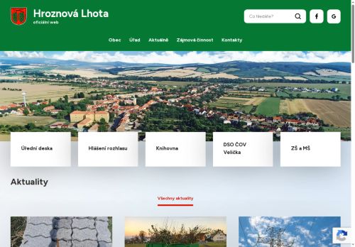Zobrazit webové stránky Obecní úřad Hroznová Lhota