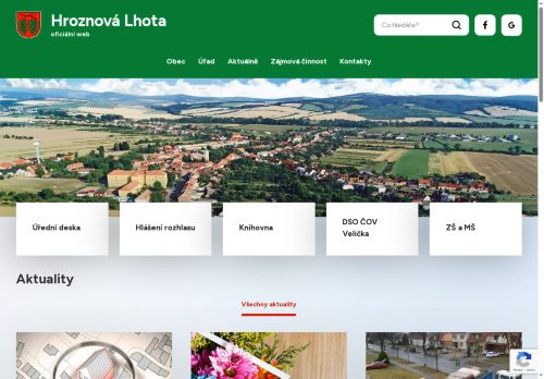 Zobrazit webové stránky Obecní úřad Hroznová Lhota