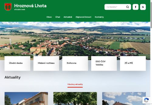 Zobrazit webové stránky Obecní úřad Hroznová Lhota