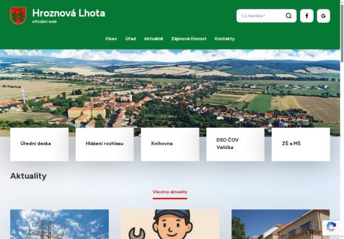 Zobrazit webové stránky Obecní úřad Hroznová Lhota