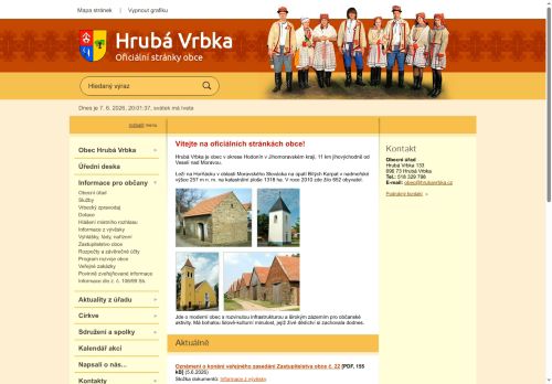 Zobrazit webové stránky Obecní úřad Hrubá Vrbka