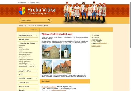 Zobrazit webové stránky Obecní úřad Hrubá Vrbka