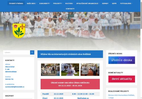 Zobrazit webové stránky Obecní úřad Kněždub