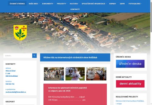 Zobrazit webové stránky Obecní úřad Kněždub
