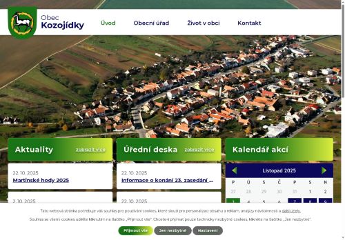 Zobrazit webové stránky Obecní úřad Kozojídky