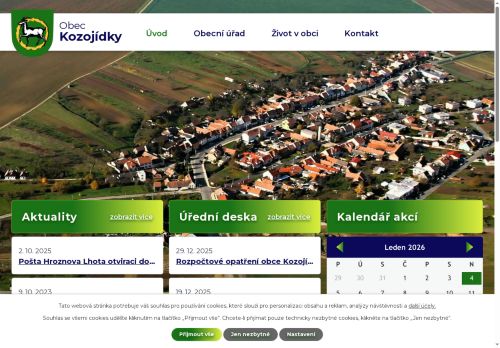 Zobrazit webové stránky Obecní úřad Kozojídky