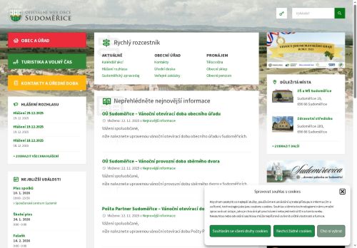 Zobrazit webové stránky Obecní úřad Sudoměřice