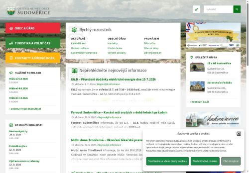 Zobrazit webové stránky Obecní úřad Sudoměřice