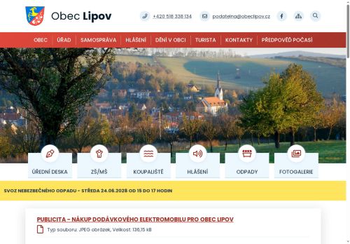 Zobrazit webové stránky Obecní úřad Lipov