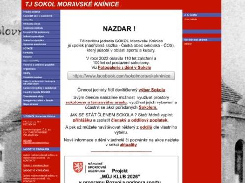 TJ SOKOL Moravské Knínice