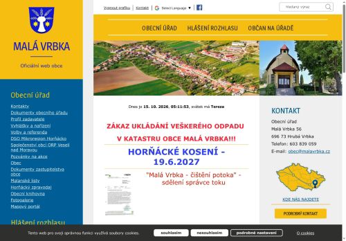 Zobrazit webové stránky Obecní úřad Malá Vrbka