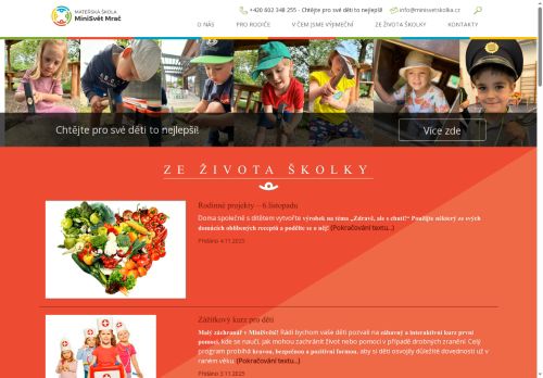 Mateřská škola MiniSvět Mrač s.r.o. nabízí práci na pozici Učitel/ka mateřské školy v obci Mrač